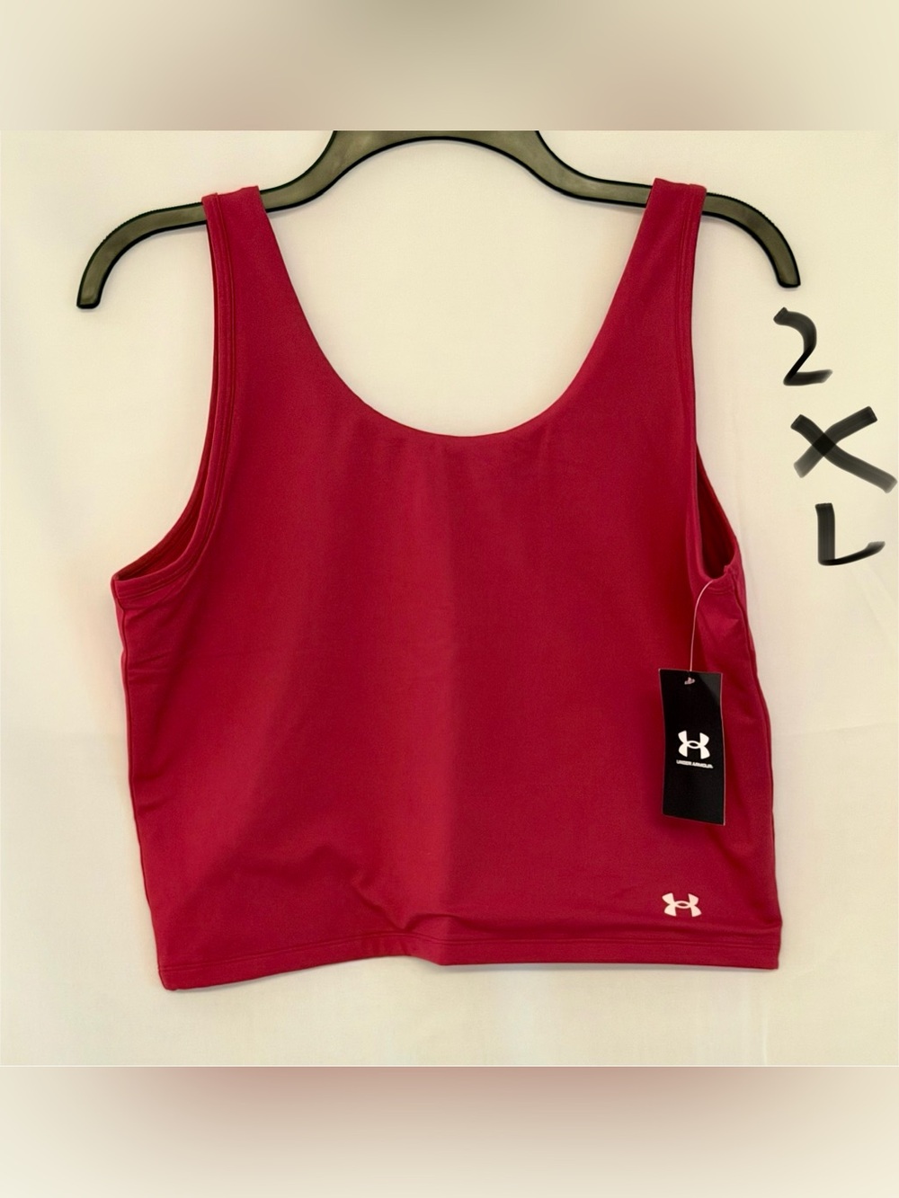 Under Armour Women's Deep Red Crop Athletic Tank
